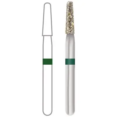 Midwest ONCE Sterile Diamond Burs 855S-016C, Coarse, Taper Round End, Friction Grip Short Shank, 1.6 mm Diameter, 6.0 mm Length, 25/Pk, 1855S016C thumbnail 10