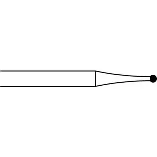 Midwest Once Sterile Surgical Carbide Bur, FGOS #1, Round, 0.8 mm, Friction Grip, 10/Pk, 314603 thumbnail 2