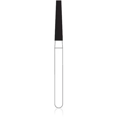 Midwest® #847/016 Super Coarse Multi-Use Diamond Bur, Taper Flat End, Friction Grip Short Shank, 1.6 mm Diameter, 8.0 mm Length, 5/Pkg, 471141 thumbnail 2