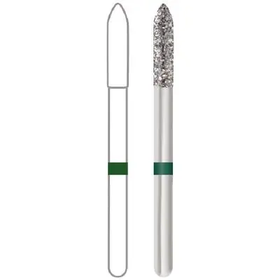Midwest Multi-Use Diamond Bur 878-016C, FG, Coarse, Cylinder Modified Bevel, 1.6 mm Diameter, 8.0 mm Length, 5/Pk, 471309 thumbnail 3