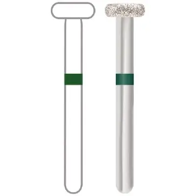 Midwest Multi-Use Diamond Bur, FG, Coarse, Wheel Rounded Edge, 909-040C, 4.0 mm Diameter, 1.4 mm Length, 5/Pk, 471383 thumbnail 3