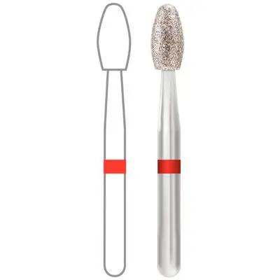 Midwest Multi-Use Diamond FG 379-023F, Fine Grit, Esthetic Trimming Egg, 5/Pk, 471400 thumbnail 3