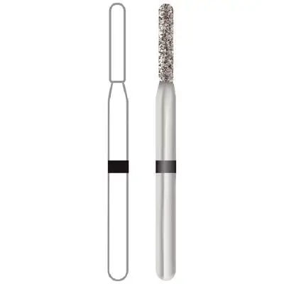 Midwest® Multi-Use Diamond Bur FG, Super Coarse, KS Cylinder Round End, #KS1, 1.2 mm Diameter, 7.2 mm Length, 5/Pkg, 471432 thumbnail 3