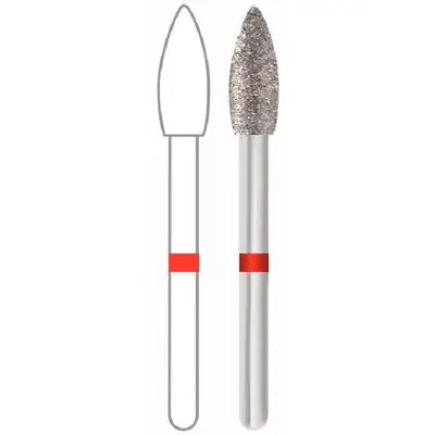 Midwest Multi-Use Diamond Bur FG KS4-024 Fine, Football Shape, Friction Grip, 5/Pk, 471438 thumbnail 3