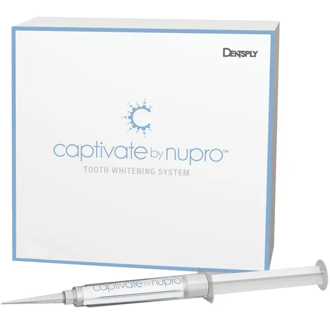 Captivate by NUPRO 15% Carbamide Peroxide with Fluoride Patient Touch-Up Kit, Mint, 2 Syringes (2.4g each), 614066 thumbnail 3