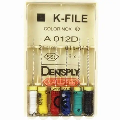 Dentsply Maillefer K-File, Stainless Steel, 31 mm, Size #15, White, 6/Pk, 671162 thumbnail 4