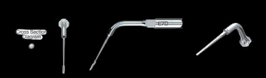 NSK Varios Ultrasonic Scaler Tip E7D, Single Use, Diamond Coated, A1012966 - E7D Varios Tip, Single Use, A1012966 - Image 1