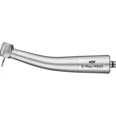 NSK S-Max M800 High-Speed Air-Driven Handpiece, Non-Optic, Miniature Head, Push-Button Chuck, Quattro Spray, Stainless Steel, P1255 thumbnail 2