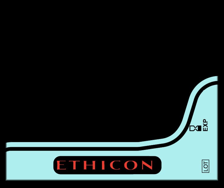 Ethicon Perma-Hand Braided Silk Non-Absorbable Sutures, 5-0, 18", P-3 Precision Point Reverse Cutting Needle, 3/8 Circle, Black, 12/Box, 640G thumbnail 6