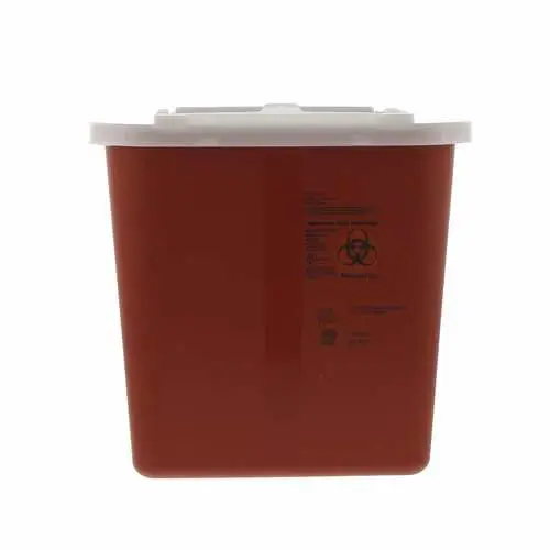 Cardinal Health Sharps-A-Gator Sharps Container with Sliding Lid, 2 Gallon, Red, 31142222 thumbnail 4