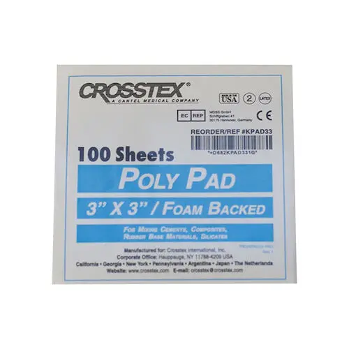 Crosstex Poly-Coated Mixing Pads, 3" x 3", 100 Sheets/Pad, KPAD33 thumbnail 3