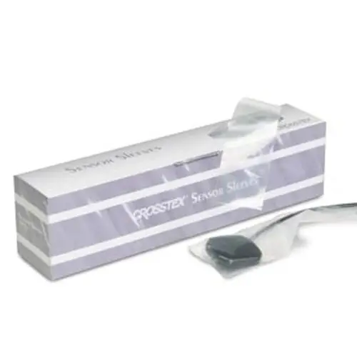 Crosstex Digital Sensor Sleeves, Large, 1.625" x 8.5", Clear Polyethylene, Latex-Free, 500/Box, BCXSL thumbnail 7