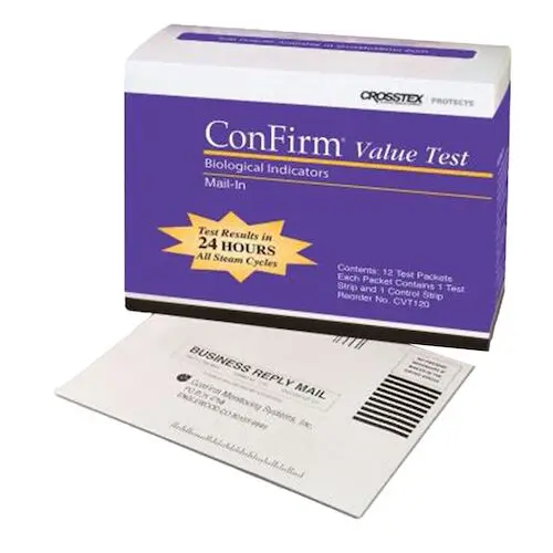 ConFirm Mail-In Sterilizer Monitoring System Value Test Service, 2 Strip Test, 12/Box, CVT120 thumbnail 3