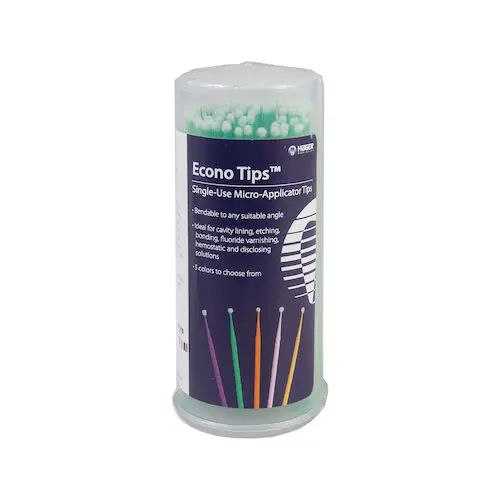 Hager Worldwide Econo-Tips Disposable Micro-Applicator Tips, Fine, Green, 100/Pkg, 605151 thumbnail 2