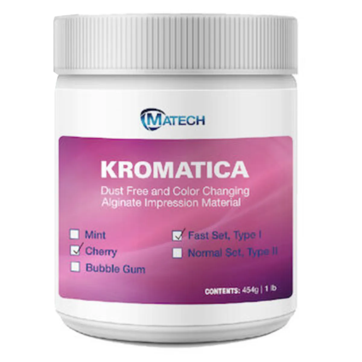 Kromatica Color-Changing Alginate Impression Material, Dust-Free, Normal Set, Mint, 1 lb Canister, 305-126 thumbnail 2