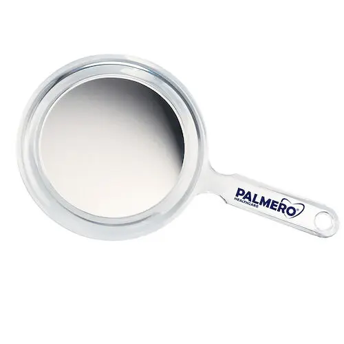 Palmero Hand Mirror, Double-Sided, 5" Diameter, Standard and 2.5x Magnification, Clear Plastic Handle, 1/Pk, 45 thumbnail 6