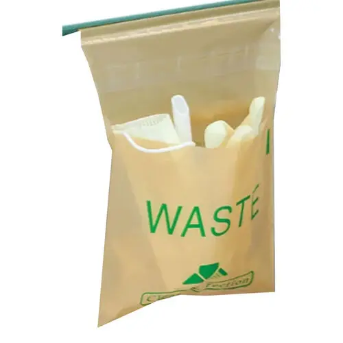 Plasdent Utility Stick-On Waste Bags, 9" x 10", Beige, 200/Pk, PS880 thumbnail 3
