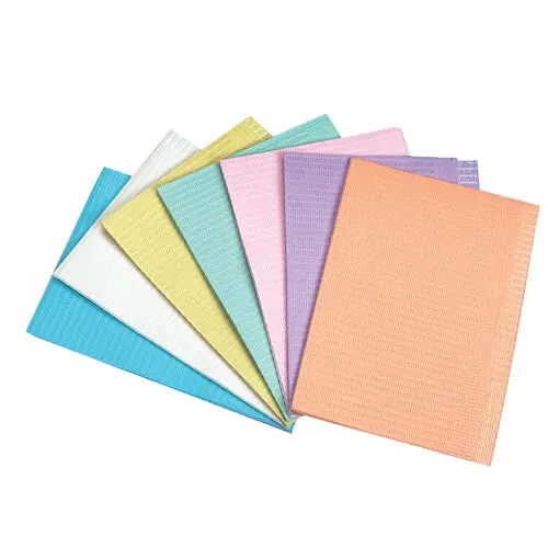 Spectrum Polybacked Patient Bibs, 2-Ply Tissue with Fluid-Proof Poly Backing, 13" x 18", Green, 500/Case, BIB-4 thumbnail 6