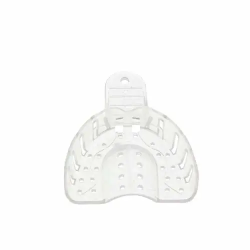 Excellent Crystal Impression Trays, Perforated, #3 Medium Upper Arch, Clear, 12/Pk, ITC-MU thumbnail 4