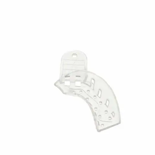 Plasdent Excellent-Crystal Impression Trays, #7 Upper Right/Lower Left Quadrant, Clear, Perforated, 12/Pack, ITC-URLL thumbnail 2