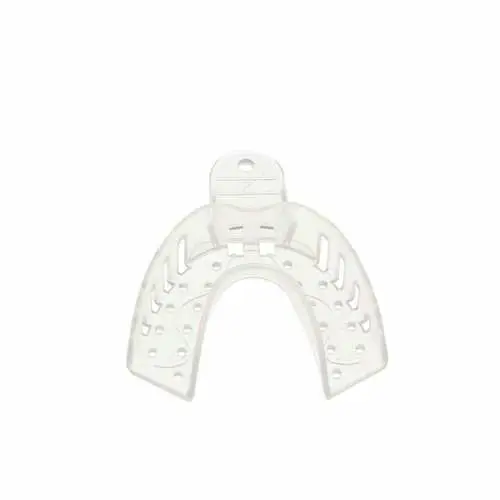 Plasdent Excellent Crystal Impression Trays, #2 Large Lower, Clear, Perforated, 12/Pk, ITC-LL thumbnail 3
