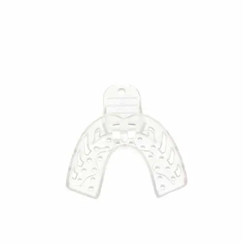 Plasdent Excellent Crystal Impression Tray, #6 Small Lower, Clear, Perforated, 12/Pk, ITC-SL thumbnail 3