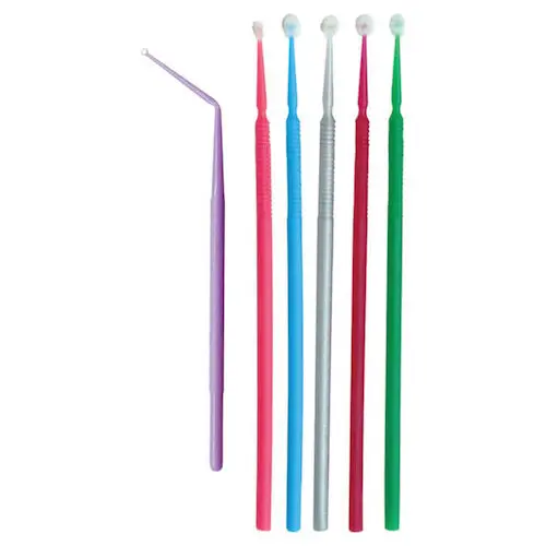 Vista Apex Micro-Applicator Brushes, Regular 2.0mm, Blue, Bendable, Non-Absorbent, Lint-Free, 100/Box, #320801 thumbnail 5