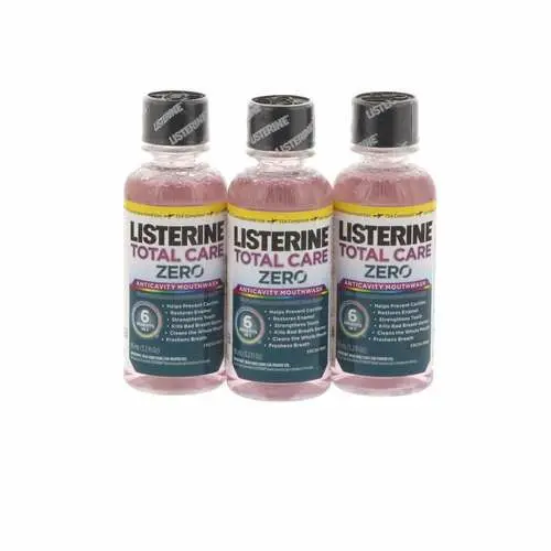 Listerine Total Care Zero Mouthwash, Alcohol-Free, Fresh Mint, 3.2 oz (95 ml), 24/Case, 30668 thumbnail 2