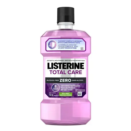 Listerine Total Care Zero Alcohol-Free Mouthwash, Fresh Mint, 1 L, 6/Case, 30671 thumbnail 2