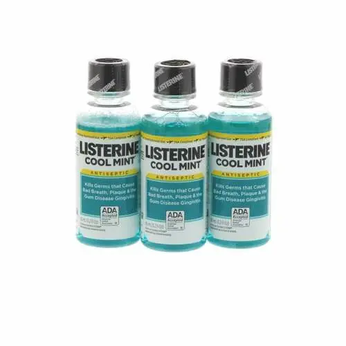 Listerine Cool Mint Antiseptic Mouthwash, 3.2 oz (95 ml), 24/Case, 42795 thumbnail 2