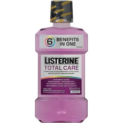 Listerine Total Care Fresh Mint Anticavity Mouthwash, 1 L Bottle, 6/Case, 30635 thumbnail 2