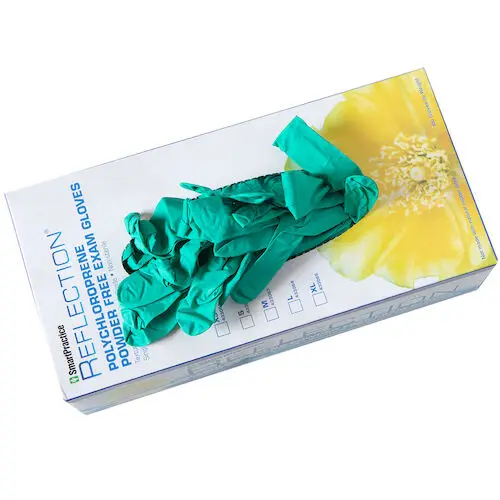 SmartPractice Polychloroprene Examination Gloves, Small, 100/Box, 433062 - Small, 100/Box, 433062 - Image 1