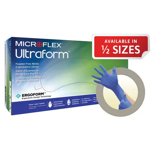 Ultraform® Powder Free Nitrile Exam Gloves, Cobalt Blue, Extra Large, 250/Box, UF-524-XL thumbnail 7