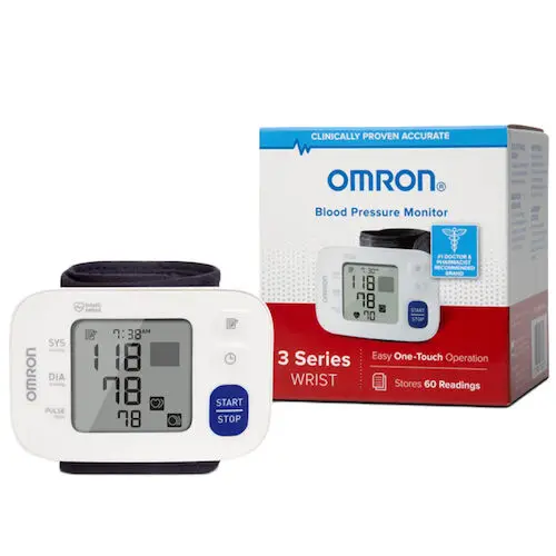 Omron 3 Series Wrist Blood Pressure Monitor (BP6100), One-Touch Operation, Stores 60 Readings, Fits Wrists 5.3"-8.5", Includes Storage Case thumbnail 13