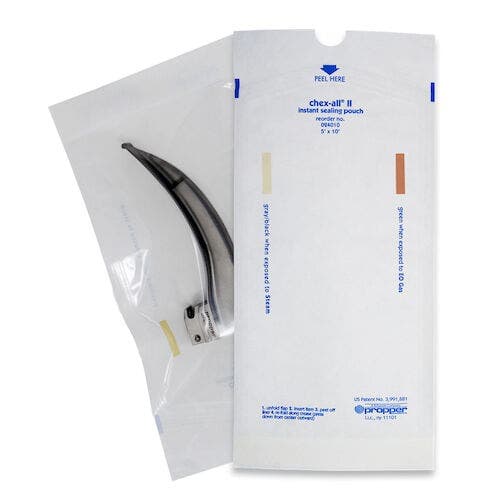Propper Chex-All II Self-Sealing Sterilization Pouches, 5" x 10", 250/Box, 02401000 thumbnail 5