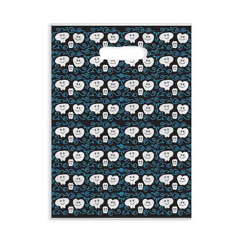 Sherman Specialty Smiling Teeth Scatter Bags, Clear, 7.5" x 10", 100/Pkg, 98ZD thumbnail 2