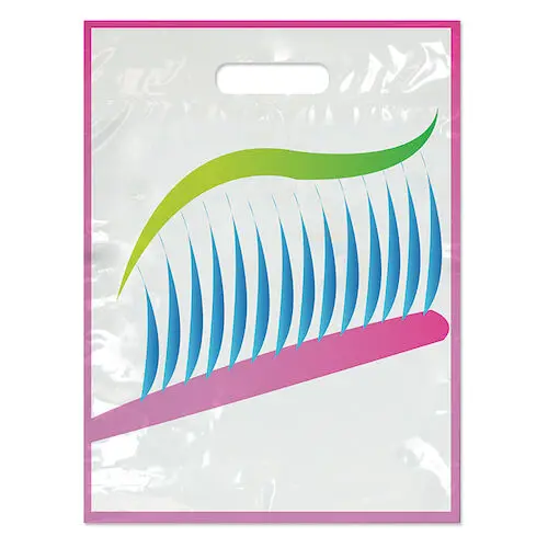Neon Toothbrush Bags, Full Color, 9" x 13", 250/Pkg, 99F6 thumbnail 2