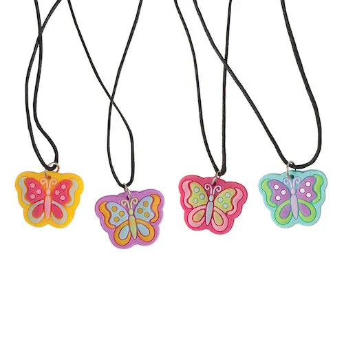 Butterfly Necklaces, Assorted Colors, 72/Pkg, JV164 thumbnail 2