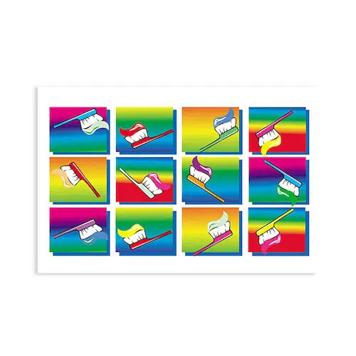 Sherman Specialty 4-Up Toothbrush Recall Cards, 200/Box, RC2124 thumbnail 2