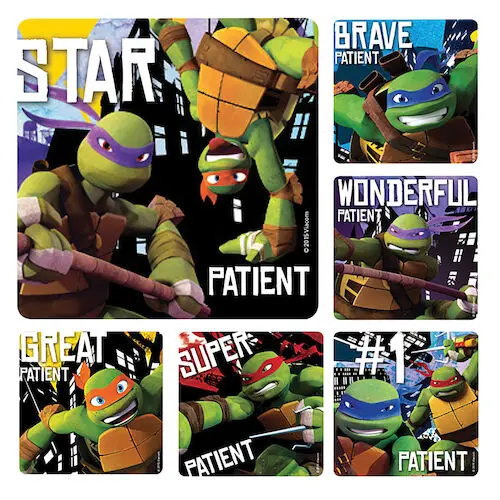 Teenage Mutant Ninja Turtles Patient Stickers, Assorted Designs, 2.5" x 2.5", 100/Roll, PS597 thumbnail 2