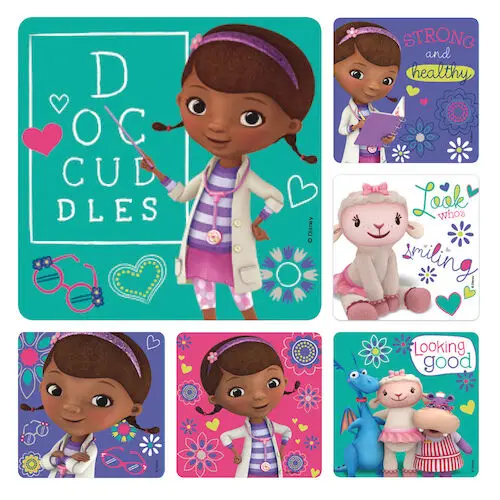 Disney Doc McStuffins Patient Stickers, 2.5" Square, Assorted Designs, 100/Roll, PS580 thumbnail 2