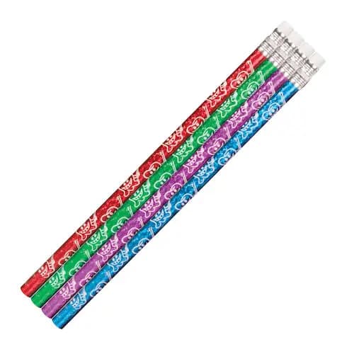 Sherman Specialty Sparkle Tooth Pencils, 7.5", Assorted Colors, 48/Pack, SS06 thumbnail 2