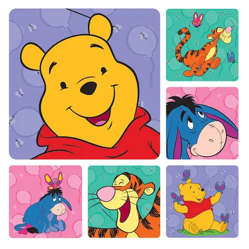 Disney Winnie the Pooh Stickers, 2.5" Square, Assorted Designs, 100/Roll, PS184 thumbnail 2