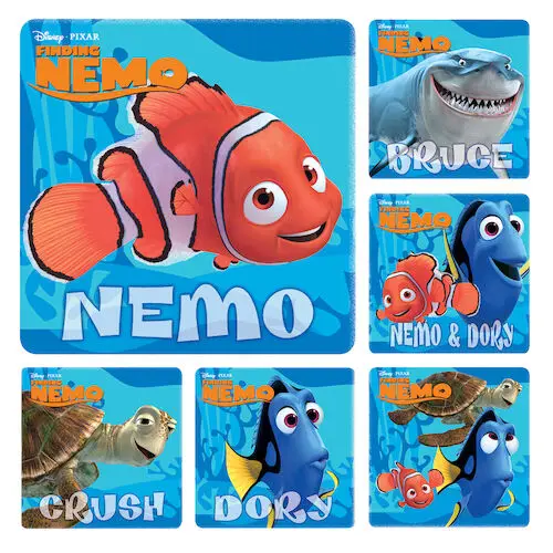 Sherman Specialty Finding Nemo Stickers, 2.5" Assorted Designs, 100/Roll, PS273 thumbnail 2