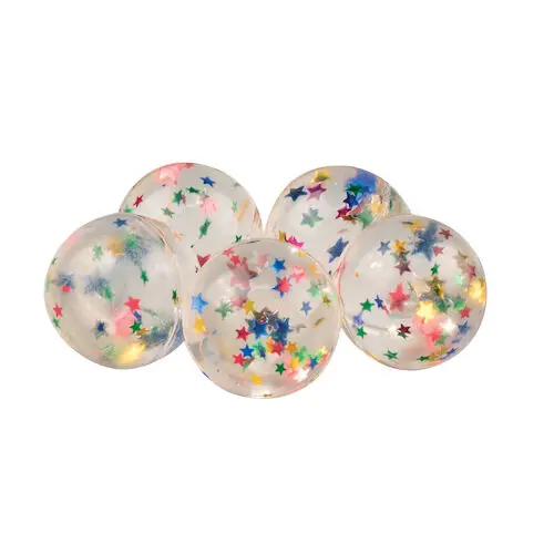 Sherman Specialty Star Super Ball Mix, 32mm, Assorted Red/Blue/Green/Gold, 100/Bag, ST32 thumbnail 2