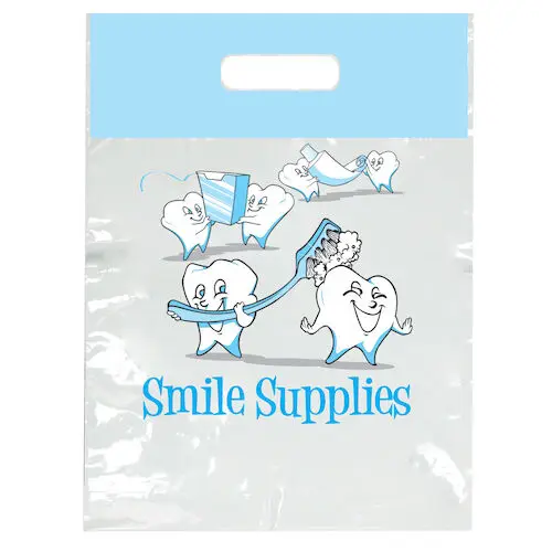 Tooth Supplies Patient Bags, Small, White, 7.5" x 9", 100/Pk, SBG72 thumbnail 7