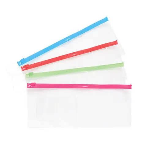 Sherman Specialty Vinyl PVC Zip Pouch with Colored Zipper, 10"W x 4"H, Assorted Designs, 144/Pkg, S7841 thumbnail 2