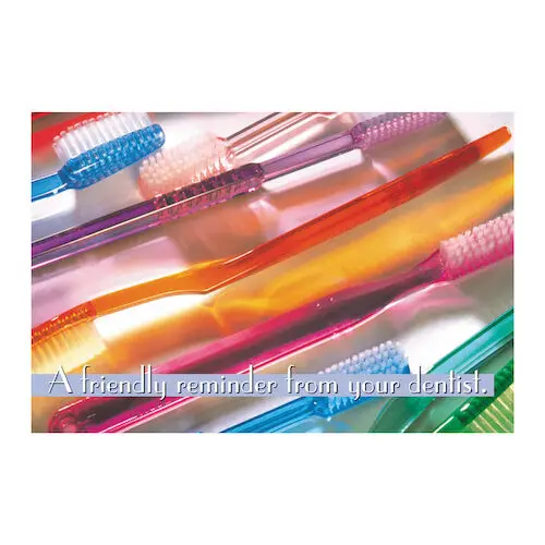 A Friendly Reminder From Your Dentist, 4-Up Recall Cards, 200/Pkg, RC1367 thumbnail 2