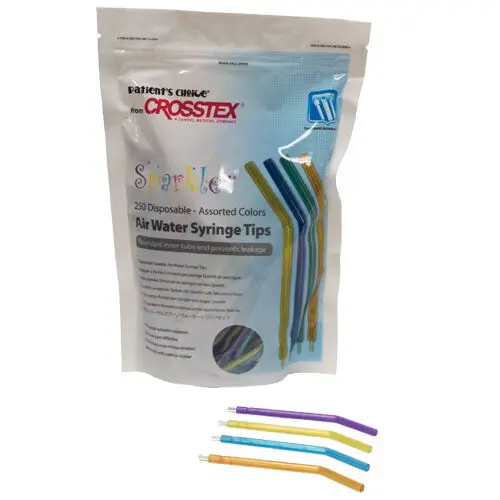 Crosstex Sparkle Disposable Air/Water Syringe Tips, Assorted Translucent Colors, 250/Bag, BCSAWS thumbnail 9