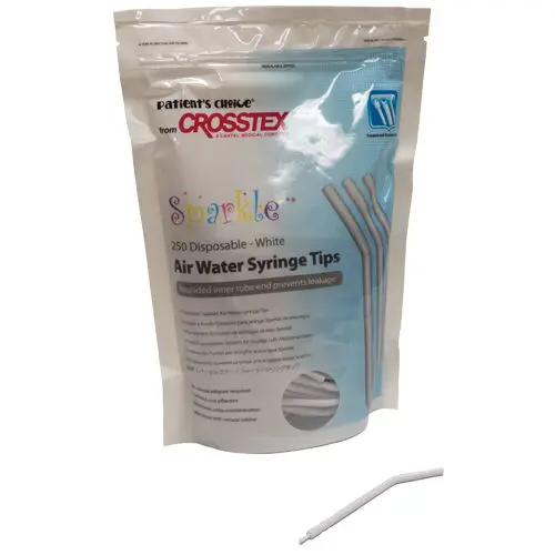 Crosstex Sparkle Disposable Air/Water Syringe Tips, White, 250/Bag, BCSAWSWH thumbnail 9